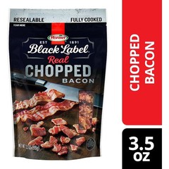 Hormel Black Label Fully Cooked 100% Real Chopped Bacon, Natural Smoked, 3.5 Oz