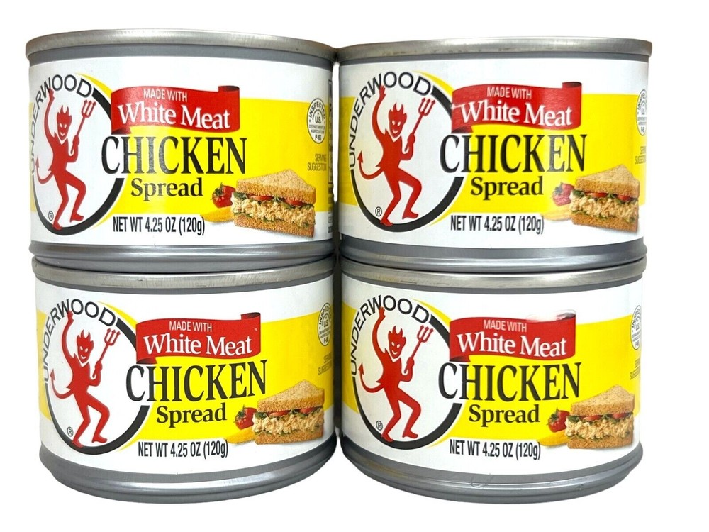 Underwood Chicken Spread Made with White Meat 4.25oz (Pack of 4)~Exp1/31/2027