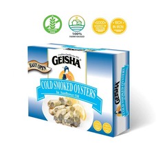 GEISHA Cold Smoked Oysters in Sunflower Oil 3.75ozPack of 12 Smoked Oysters |…