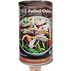 Vanee Vanee Deluxe Pulled Chicken with Broth Value Pack | 48 Ounce Can | Pack of