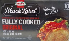 Hormel Black Label, Fully Cooked Bacon, 2.52 oz