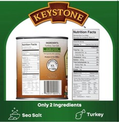 5 Cans – Keystone Meats All Natural Turkey Fully Cooked 28 oz Exp. 2029