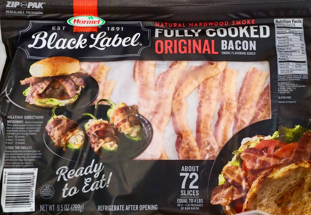 Hormel Original Natural Hardwood Smoke Bacon Fully-Cooked, 9.5 Ounce