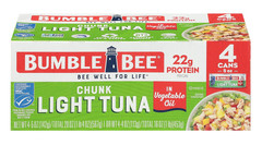 Bumble Bee Chunk Light Tuna in Oil, 5 Oz Cans (Pack of 4) – Wild Caught Tuna – 2
