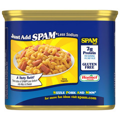 (12 Pack) SPAM Hello Kitty 25% Less Sodium Canned Meat, 12 oz Shelf Stable