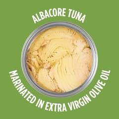 E.V.O.O. Solid White Albacore Tuna in Extra Virgin Olive Oil, 4.5 Oz, Pack of 12