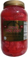 Authentic Louisiana Pickled Pig’s Feet – 1 Gallon Ready-to-Eat Delight–