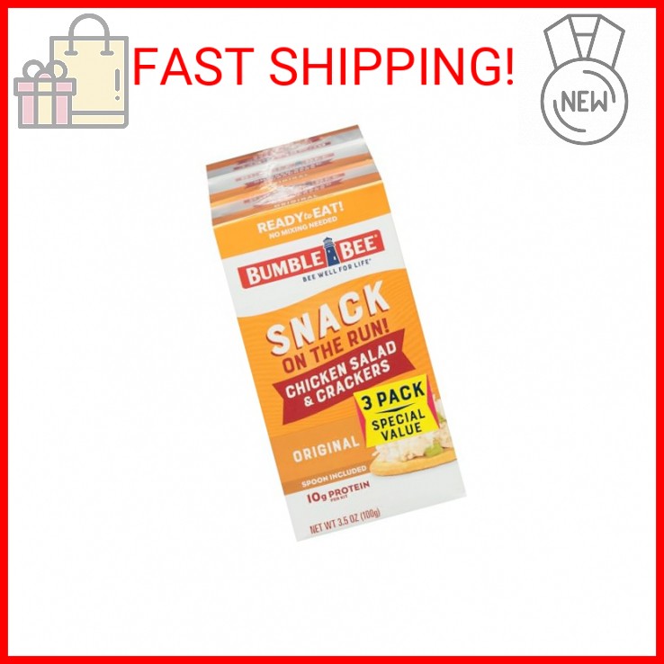 Bumble Bee Snack On The Run! Protein Snack Pack – Original Chicken Salad with Cr
