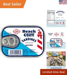 Nutritious Wild Caught Sardines in Water – 3.75 oz Can – Perfect for Recipes