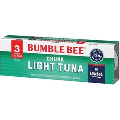 Bumble Bee Chunk Light Tuna In Water 3 oz Cans 8 Packs of 3 24 Cans Total – W…