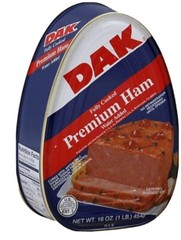 DAK Premium Ham Fully Cooked water added PK- 16oz. Ready to eat Picnic Food