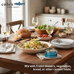 COLES CANNED AND CHOPPED CLAMS – Harvested in Crystal Clear Water, Gluten Fre…