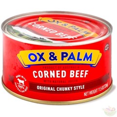 OX & Palm Corned Beef with Juices Original Chunky Style 11.5 oz ( Pack of 24 )