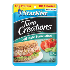 Tuna Creations Deli Style Tuna Salad Pouch Wild Caught, 13G Protein
