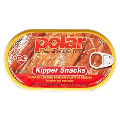 (6 pack) MW Polar Smoked Boneless Herring Kipper Snacks, 3.53 oz