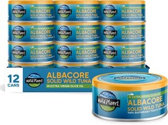 Wild Planet Albacore Tuna, No Salt Added, Canned 5 Ounce (Pack of 4)