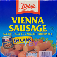 2 Packs Libby’s Vienna Sausage 18 cans 82.8 oz Each Pack, Total 36 cans