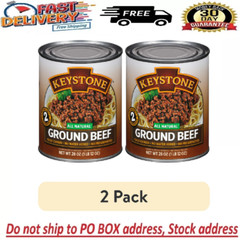 (2 pack) Keystone All Natural Ground Beef, 28 oz Can