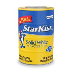 StarKist Solid White Albacore Tuna in Water , 5 oz Can, 4-Pack
