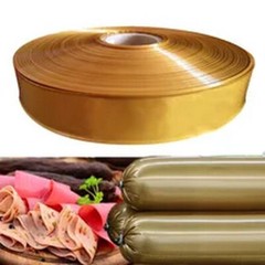 5 Meters Food Grade Yellow Plastic Sausage Casings Sausage Width 48-50mm Shell