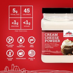 Hoosier Hill Farm Cream Cheese Powder 1LB Pack of 1