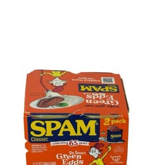 Spam Classic Green Eggs And Ham SPAM LIMITED EDITION Two 12oz Cans 6/2028