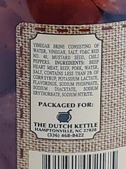 The Dutch Kettle Smoked Pickled Polish Sausage Amish | 2/8 OZ Jars | 2-Pack