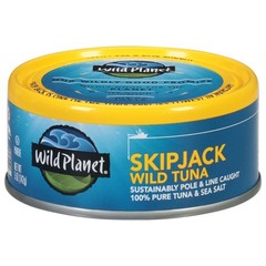 (4 pack) Skipjack Wild Caught Tuna with Sea Salt, 5 oz Can