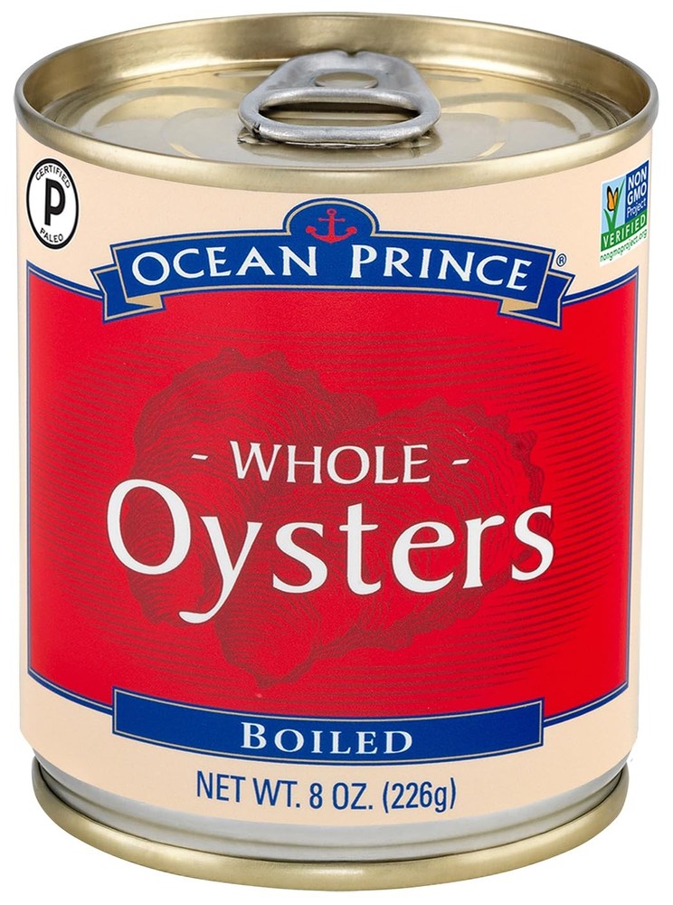 Ocean Prince Boiled Oysters, 8-Ounce Cans (Pack of 12)