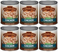KEYSTONE ALL NATURAL CHICKEN, 6 – 28 OZ CANS, PREPPING & SURVIVAL, FREE SHIPPING