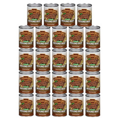 24 Can-Keystone Meats Natural Ground Beef ✅ Fully Cooked 14 oz No Preservatives✅