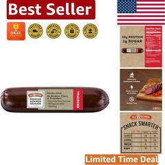 16oz Summer Sausage – Authentic German Flavor, Low Carb High Protein Delicacy
