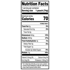 (3 pack) Great Value Premium White Chicken in Lemon Pepper Sauce, 2.6 oz Pouch (