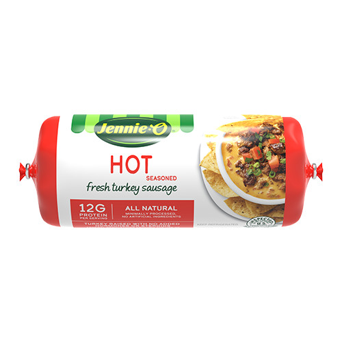Jennie O Hot Turkey Sausage 16 Oz (4 Pack)