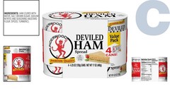 Deviled Ham Spread, Gluten-Free, Delicious 4.25 Oz Pack of 4 for Family Meals