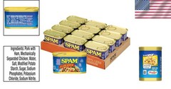 Convenient & Flavorful – 12-Pack 7oz Low Sodium Hawaiian Luncheon Meat Cans