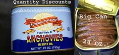 Big Anchovies FLAT Fillets in Oil 793gm “28 OZ” Anchovy TASTY! FREE SHIP! SAVE