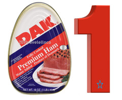Dak Premium Boneless & Skinless Fully Cooked Ham, 1 lb Water Added, 1,3 o 5