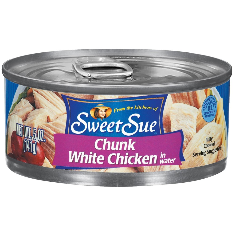 Sweet Sue Canned Chicken Breast with Rib Meat in Water 11g Protein per Servi…