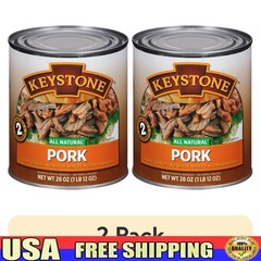 All Natural Fully Cooked Canned Pork High Protein Gluten Free Quick Meal Prep US
