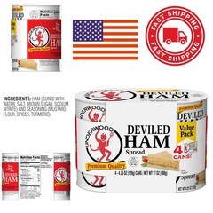 25 Ounce Deviled Ham Spread Pack of 4 Great for Family Meals and Snacks