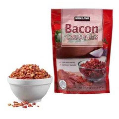 Kirkland Signature Crumbled Bacon Bits 100% real bacon Naturally smoked, 20 oz