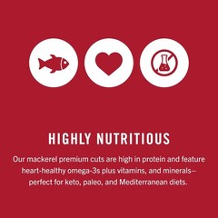 King Oscar Mackerel in Olive Oil, 4.05 Ounce Can, 6-Pack, Skinless & Boneless