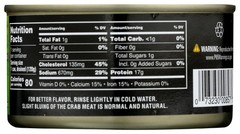 Fancy White Lump Crab Meat, 6 oz