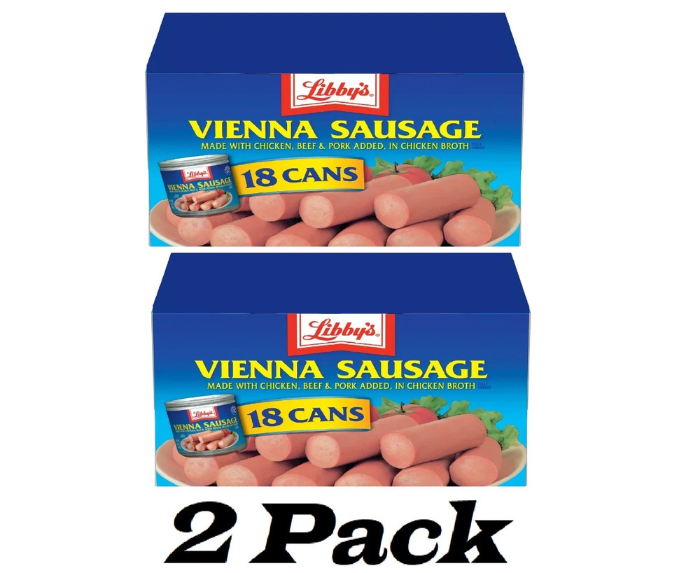2 Pack – Libby’s Vienna Sausage (4.6 oz., 18 pk.)