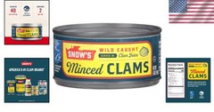 6.5 oz Canned Minced Clams – Versatile & Keto Friendly Seafood Pantry Staple