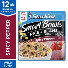 StarKist Smart Bowls Spicy Pepper, 4.5 oz Pouch Pack of 12 – Features Rice & …