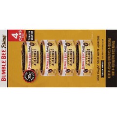 (3 pack) (Pack of 4) Bumble Bee Prime Solid White Albacore Tuna, 5 oz Cans