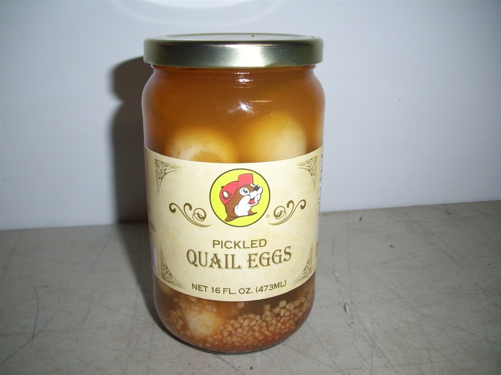 Bucc-ees Pickled Quail Eggs 16oz Jar UNOPENED 1/6/2028 Expiration