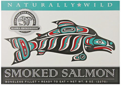 Alaska Smokehouse Smoked Natural Wild Alaskan Salmon Fillet Ready to Serve 8 oz.